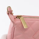 CHANEL Matelasse COCO Mark Chain Bag Caviar Skin Pink Gold CC Auth 156635SAM-16