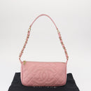 CHANEL Matelasse COCO Mark Chain Bag Caviar Skin Pink Gold CC Auth 156635SAM-28