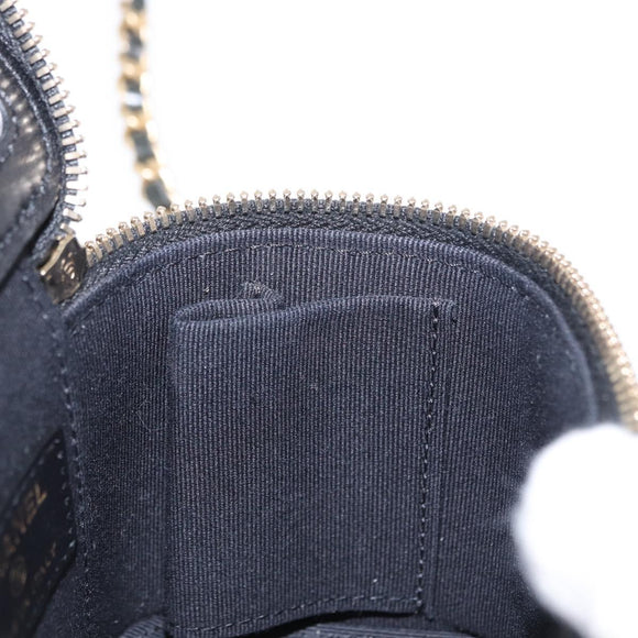 CHANEL Matelasse Chain Vanity Bag Tweed Multicolor Gold CC Auth 156640SM