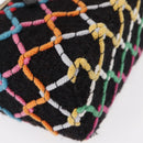 CHANEL Matelasse Chain Vanity Bag Tweed Multicolor Gold CC Auth 156641SM-16