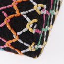 CHANEL Matelasse Chain Vanity Bag Tweed Multicolor Gold CC Auth 156641SM-18