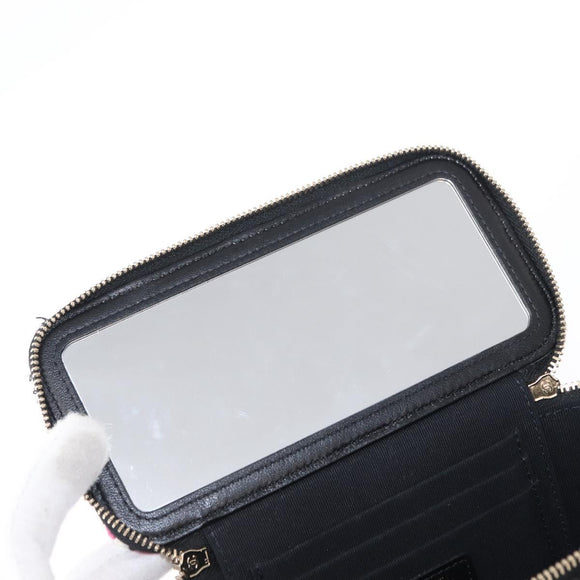 CHANEL Matelasse Chain Vanity Bag Tweed Multicolor Gold CC Auth 156641SM