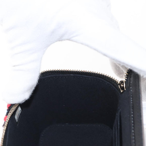 CHANEL Matelasse Chain Vanity Bag Tweed Multicolor Gold CC Auth 156641SM