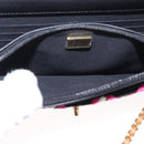 CHANEL Matelasse Chain Shoulder Bag Tweed Multicolor Gold CC Auth 156642SM-26