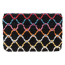 CHANEL Matelasse Chain Shoulder Bag Tweed Multicolor Gold CC Auth 156642SM-4