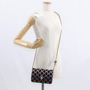 CHANEL Matelasse Chain Shoulder Bag Tweed Multicolor Gold CC Auth 156642SM-31