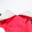 CHANEL Matelasse Bowling Bag Cambon Line Calf Skin White Black CC Auth 156643V-20