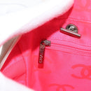 CHANEL Matelasse Bowling Bag Cambon Line Calf Skin White Black CC Auth 156643V-21