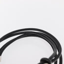 CHANEL Matelasse Bowling Bag Cambon Line Calf Skin White Black CC Auth 156643V-8