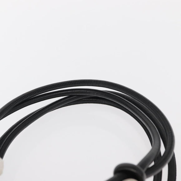 CHANEL Matelasse Bowling Bag Cambon Line Calf Skin White Black CC Auth 156643V