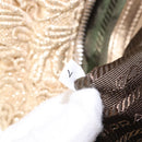 PRADA Race Hand Bag Leather Gold Auth 156645SAM-10