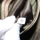 PRADA Race Hand Bag Leather Gold Auth 156645SAM-11