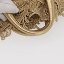 PRADA Race Hand Bag Leather Gold Auth 156645SAM-7