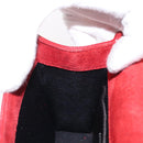 SAINT LAURENT Chain Kate Shoulder Bag Leather Red Gold Auth 156647M-23