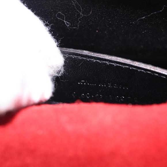 SAINT LAURENT Chain Kate Shoulder Bag Leather Red Gold Auth 156647M