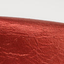 SAINT LAURENT Chain Kate Shoulder Bag Leather Red Gold Auth 156647M-4