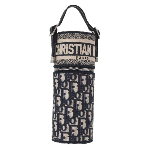 Christian Dior Trotter Canvas Oblique Fragrance Case Vanity Navy Auth 156648M