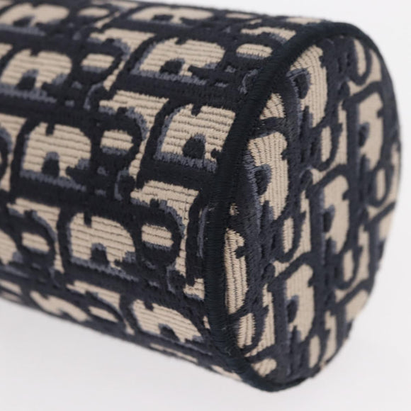 Christian Dior Trotter Canvas Oblique Fragrance Case Vanity Navy Auth 156648M