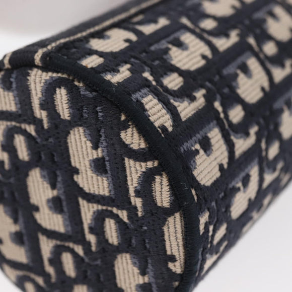 Christian Dior Trotter Canvas Oblique Fragrance Case Vanity Navy Auth 156648M