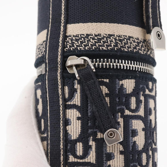 Christian Dior Trotter Canvas Oblique Fragrance Case Vanity Navy Auth 156648M