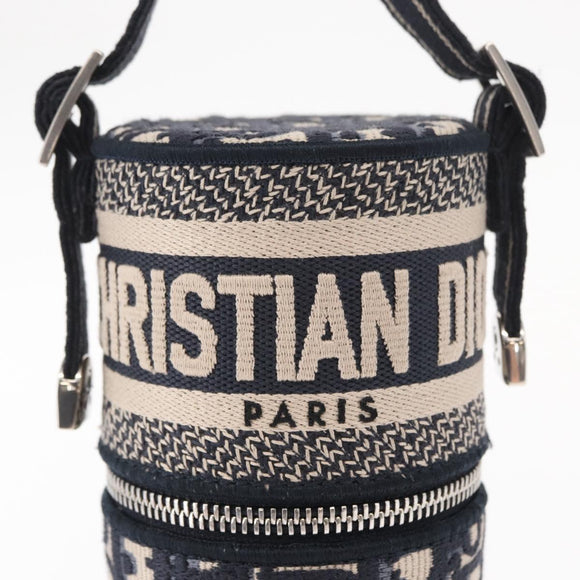 Christian Dior Trotter Canvas Oblique Fragrance Case Vanity Navy Auth 156648M