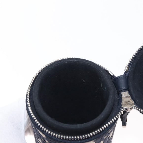 Christian Dior Trotter Canvas Oblique Fragrance Case Vanity Navy Auth 156648M