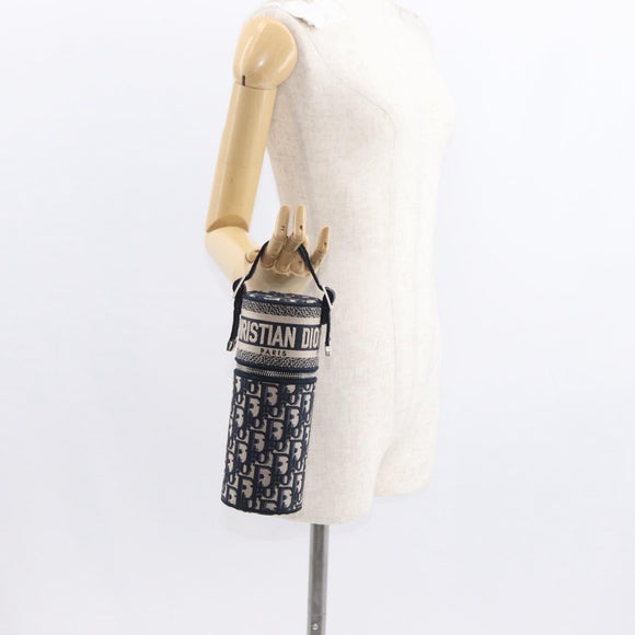 Christian Dior Trotter Canvas Oblique Fragrance Case Vanity Navy Auth 156648M