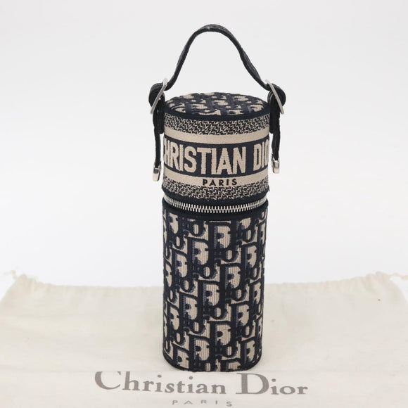 Christian Dior Trotter Canvas Oblique Fragrance Case Vanity Navy Auth 156648M