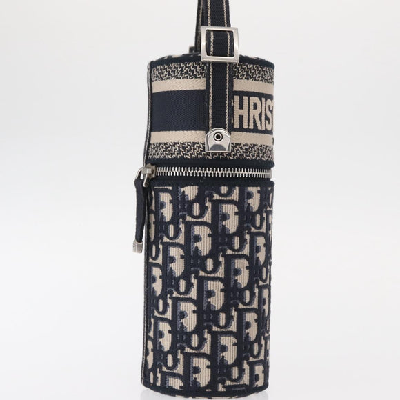 Christian Dior Trotter Canvas Oblique Fragrance Case Vanity Navy Auth 156648M