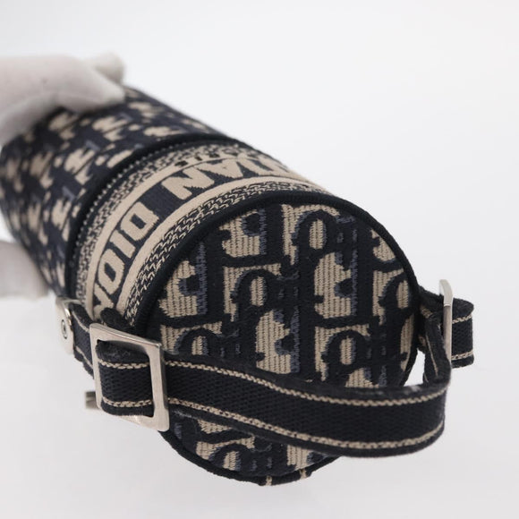 Christian Dior Trotter Canvas Oblique Fragrance Case Vanity Navy Auth 156648M