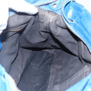 BALENCIAGA The Giant Town Hand Bag Leather 2way Blue Gold 285434 Auth 156649V-20