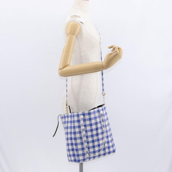 BALENCIAGA Everyday Tote XS Tote Bag Leather 2way Blue Gold 489813 Auth 156650