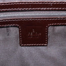 FENDI Zucca Canvas Mamma Baguette Shoulder Bag Black Brown Auth 156651SAM-22