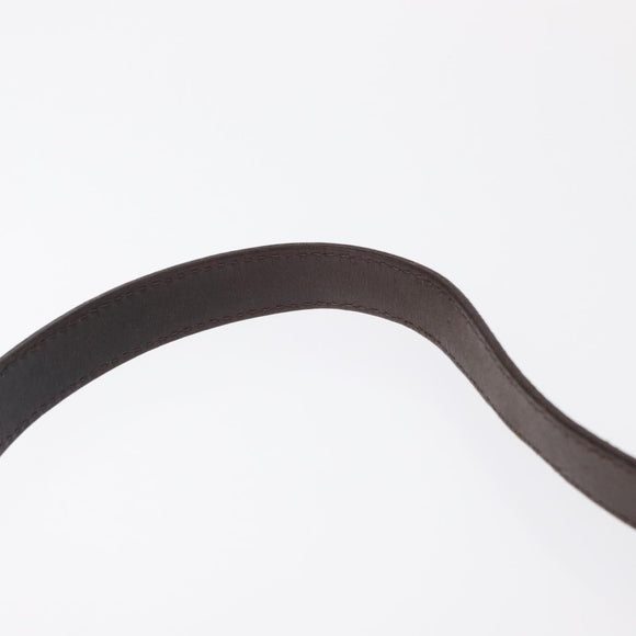 FENDI Zucca Canvas Mamma Baguette Shoulder Bag Black Brown Auth 156652M