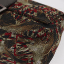 FENDI Zucca Canvas Mamma Baguette Shoulder Bag Brown Auth 156653SAM-15