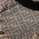 FENDI Zucca Canvas Mamma Baguette Shoulder Bag Brown Auth 156653SAM-10