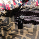 FENDI Zucca Canvas Mamma Baguette Shoulder Bag Brown Auth 156653SAM-24