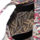FENDI Zucca Canvas Mamma Baguette Shoulder Bag Brown Auth 156653SAM-25