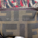 FENDI Zucca Canvas Mamma Baguette Shoulder Bag Brown Auth 156653SAM-11