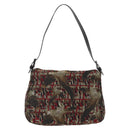 FENDI Zucca Canvas Mamma Baguette Shoulder Bag Brown Auth 156653SAM-2