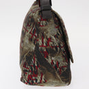 FENDI Zucca Canvas Mamma Baguette Shoulder Bag Brown Auth 156653SAM-4