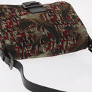 FENDI Zucca Canvas Mamma Baguette Shoulder Bag Brown Auth 156653SAM-6