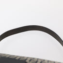 FENDI Zucchino Canvas Mamma Baguette Shoulder Bag Navy Silver Auth 156654V-8