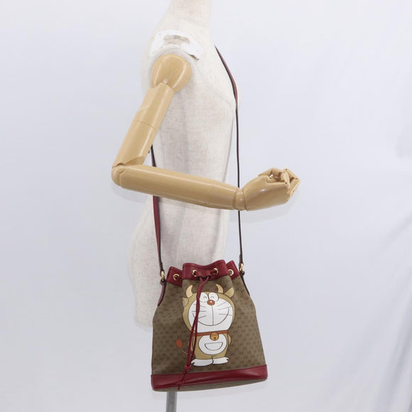 GUCCI Micro GG Supreme Doraemon Collaboration Bag PVC 625216 Auth 156657SAM