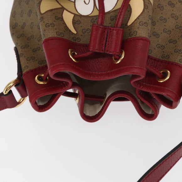 GUCCI Micro GG Supreme Doraemon Collaboration Bag PVC 625216 Auth 156657SAM