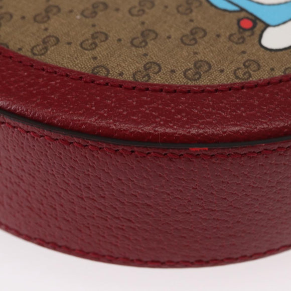 GUCCI Micro GG Supreme Doraemon Collaboration Bag PVC 625216 Auth 156658SAM