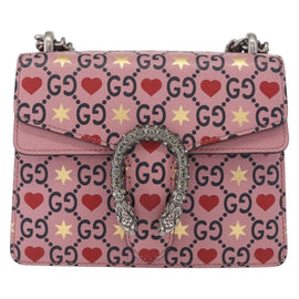 GUCCI Dionysus Chain Shoulder Bag Leather Pink 421970 Auth 156659SAM - 0