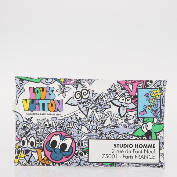LOUIS VUITTON Monogram Comics Trio Envelope Pouch M82014 LV Auth 156662SM