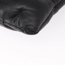 LOUIS VUITTON Monogram Emboss Pochette A4 Clutch Bag Black M68775 Auth 156663M-16