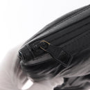 LOUIS VUITTON Monogram Emboss Pochette A4 Clutch Bag Black M68775 Auth 156663M-9